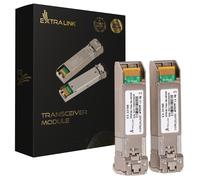 Extralink SFP28 25G 2-Pack SFP28 Module 25Gbps, LC/UPC Duplex, 1310nm, 10km, single mode, DOM module émetteur-récepteur de réseau