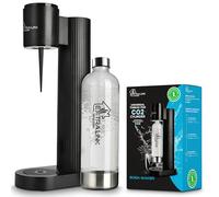 Extralink Smart Life Machine à gazéifier l'eau gazeuse, taille compacte, légère à forte teneur en gaz gazeuse, machine à flux de soda, compatible avec les bouteilles de CO2 courantes