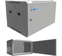 Extralink szafa wisz 19" 6U 450mm szara d. blaszane Rack de wall Grey