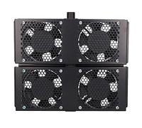 Extralink, Ventilateur de Rack conçu pour Rack Debout - Câble de 2 mètres avec Prise européenne - 2 Panneaux - 4 Ventilateurs au Total.