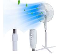 EXTRALINK Ventilateur portable, ventilateur à 3 vitesses diamètre 40 cm Réglable en hauteur,ventilateur silencieux, 3 pales de rotor, ventilateur sur
