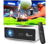 Extralink Vision Max Projecteur portable intelligent avec Android 12.0, 800 ANSI, 1080p Full HD jusqu'à 300 pouces, WiFi6, mise au point automatique, correction Keystone, processeur MSD6A358, HDMI