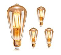 EXTRASTAR Ampoule à filament LED E27 ST64,Ampoules Vintage 6W 2200K Blanc Chaud Rétro Edison Ampoule Vintage Antique Lampe, 540Lm Equivalent à Ampoule Traditionnelle 48W, Lot de 3