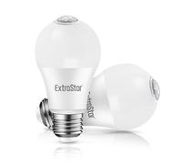 EXTRASTAR Ampoule Détecteur de Mouvement, Ampoule LED E27 Capteur PIR,12W, 1160 Lumens, Equivalent à Ampoule Traditionnelle 81W, 6500K Blanc Froid, Non-Dimmable, Lot de 2