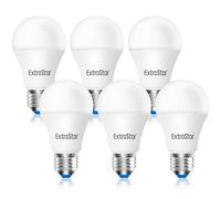 EXTRASTAR Ampoule LED E27, 15W équivalent Ampoule Traditionnelle 120W, 1350LM, Blanc Froid 6500k, A60 Culot Edison à vis, Lot de 6