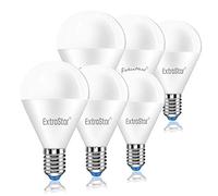 EXTRASTAR Lot de 6 ampoules LED E14,8 W équivalentes à 64 W, 6500 K, lumière blanche froide. - G45 8W