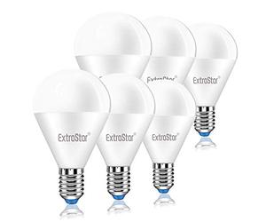 EXTRASTAR Ampoule LED G45 E14 8W, équivalentes à 64 W, 6500K Blanc Froid, 640LM, Économie d’Énergie, Non Dimmable, Lot de 6