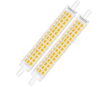 EXTRASTAR Ampoule LED R7s 118mm 8W équivalent à 64W, Lumière Blanc Chaud 3000K, 800LM avec Large Angle de Faisceau 360° Non-Dimmable, Lot de 2