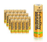 EXTRASTAR Batterie Alcaline AAA LR03 1,5 Volt, 1300 mAh No7 Batteries, gamme de performances, ne peut pas être chargée, 24 pièces
