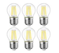 EXTRASTAR Lot de 10 Ampoule LED Standard E27 4W équivalent à 40W, Ampoule led e27 Vintage 400LM, 3000K Couleur Blanc Chaud Claire, Verre, 10 Pièces