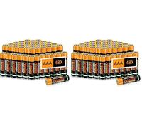 EXTRASTAR Pile Zinc Carbon (AAA) 1,5 Volts, 400 mAh No7 Batteries, Haute Performance, Pack de 48 (Lot de 2)