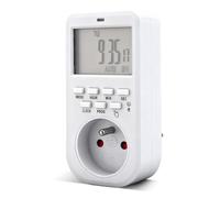 EXTRASTAR Prise Programmable Digitale Minuterie Numérique Journalier,Numérique minuteur Prise Electrique timebird Timer Journalier, Hebdomadaire Programmateur Prise 18 Programmes (1 Pack)