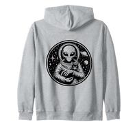 Extraterrestre de l'espace avec Chat dans l'espace Extra-atmosphérique Sweat à Capuche