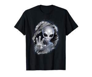 Extraterrestre essuyant Une vitre givrée en Trompe-l'œil 3D T-Shirt