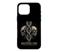 Extraterrestre Génome ADN Alien Crâne Hybride Mystère Coque pour iPhone 16 Pro Max