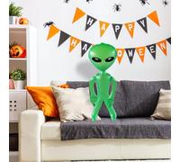 Extraterrestre Gonflable,90 cm Halloween Géant PVC Amusant | Ballon Gonflable Alien Décoration Extérieure - pour Fête d Anniversaire Intérieur Extérieur Jardin Pelouse Arrière cour Porche