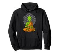 Extraterrestre Méditation Alien Zen Yoga Spiritualité Sweat à Capuche