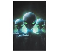Extraterrestre Puzzle Enfants 1000pcs, Puzzles en Bois- Kit Bricolage Relax Jeux pour Adolescents Et Adultes Cadeaux 78×53cm