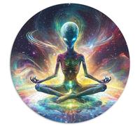 Extraterrestre Puzzle Rond De 1000 Pièces pour Adultes planète DIY Difficile Impossible Créatif Jeux De Défi Uniques 1000pcs (67.5x67.5cm)