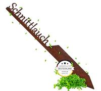 EXTRAVAGANT® Piquet de jardin pour herbes aromatiques - Plaque de plantes - En métal - Acier inoxydable - Résistant aux intempéries - Pour parterre de jardin, panneaux de jardin, décoration de jardin,