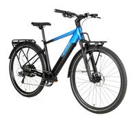 Extrbici Vélo Électrique Asuka Voyage 26" | 250W 25 km/h | Batterie Sam-Sung 36V 14Ah 100 km | Suspension à air | Freins hydrauliques Shi-Mano | Shi-Mano 10 Vitesses, Bleu