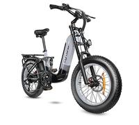 Extrbici Vélo Électrique en Aluminium Kommoda 20Pouces, 250W 25km/h 48V 14Ah 80km, Shi-Mano 7 Vitesses, Gris