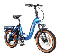 Extrbici Vélo Électrique Nova 20" | 250W 25 km/h | 36V 14Ah 80km | Suspension | Freins hydrauliques Shi-Mano | Shi-Mano 8 Vitesses, Bleu