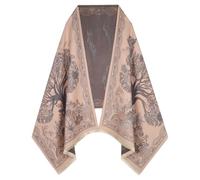 EXTREE Écharpes pashmina soyeuses pour femme - Couverture de soirée ouverte sur le devant, Ahc-rose-arbre, défaut