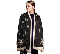 EXTREE Écharpes pour femme en pashmina soyeux pour robe de soirée, écharpe de cheval, couverture poncho ouvert sur le devant, A022, Medium