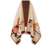 EXTREE France Mode Printemps Pashmina Châle pour Femmes Été Climatisation Couverture Femme Cachemire Echarpe Hiver Coupe-Vent - Orange - Taille L