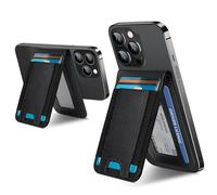 ExtreLife for Magsafe Wallet, Adjustable Stand, Open ID Window, Magnetic Wallet for iPhone 17/16/15/14 Pro Max/14 Pro/14/14 Plus/13/12 Series, 9 Cards, Black-B