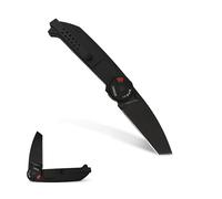 Extrema Ratio - BF2 CT (Black) Couteau Pliant, Lame Acier Böhler N690 (58 HRC), Finition Brunie, Manche Aluminium Anticorodal, Double Garde