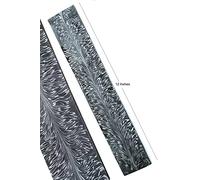 EXTREME Barre de billettes en acier de Damas en forme de plume de 30 x 5 cm, faite à la main, pour travaux manuels, couteaux, barre de 30 cm de long