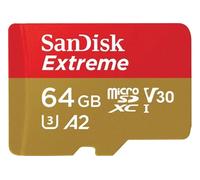 Extreme - Carte mémoire flash - 64 Go - A2 / Video Class V30 / UHS-I U3 / Class10 - microSDXC UHS-I