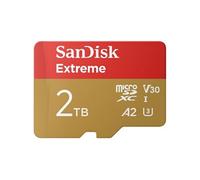 Extreme - Carte mémoire flash (adaptateur microSDHC - SD inclus(e)) - 2 To - A2 / Video Class V30 / UHS-I U3 - microSDXC UHS-I