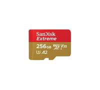 SanDisk Carte mémoire Extreme microSDXC UHS-I 256 Go + adaptateur