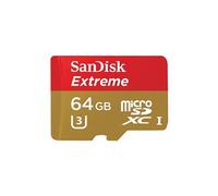 Extreme - Carte mémoire flash (adaptateur microSDXC vers SD inclus(e)) - 64 Go - UHS Class 1 / Class10 - 300x - microSDXC UHS-I