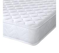Extreme Comfort Cooltouch Plus Flamme Essentials Matelas sans Mousse et Ressorts ensachés Bonnell Sensation de Peluche, Blanc, 18 cm de Profondeur, 75 cm x 190 cm