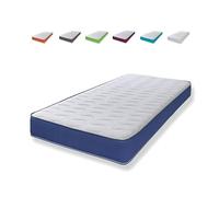eXtreme comfort ltd Cooltouch Colours Ocean Blue Wave Matelas Hybride en Mousse à mémoire de Forme avec Bordure Bleu océan 18 cm de Profondeur Lit Double 135 x 190 cm