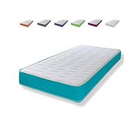 Extreme Comfort ltd The Shorty Matelas à Ressorts Cooltouch Essentials avec Bordure Bleu Sarcelle 18 cm d'épaisseur