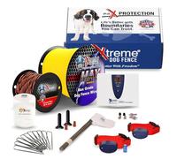 Extreme Dog Fence ProMax Grade - Kit 2 pour chien avec fil de 609,6 m - Colliers doubles, émetteur numérique et système de confinement durable