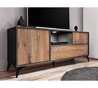 Extreme Furniture Meuble Salle de Bain Tilo Noir/Wotan 80x60x46 cm