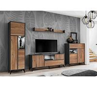 Extreme Furniture Venice TV Set | 3 armoires de Salon avec 1 étagère Murale | LED | Design Moderne | Rangement Pratique