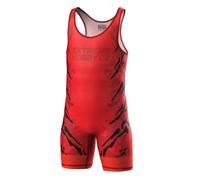 Extreme Hobby - Justaucorps de Lutte pour Enfants Black Panther Tenue de Lutte Professionnelle, Maillot de Lutte, Singlet de Lutte pour Enfants, Couleur : Rouge, Taille : 140
