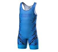 Extreme Hobby - Justaucorps de Lutte pour Enfants Black Panther Tenue de Lutte Professionnelle, Maillot de Lutte, Singlet de Lutte pour Enfants, Couleur : Bleu, Taille : 140