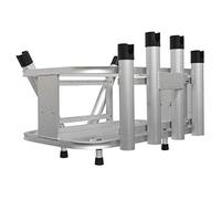 Extreme Max 3005.4257 Porte-canne à pêche en aluminium pour jet ski PWC et refroidisseur - Compatible avec les supports de bidon de carburant RotoPax