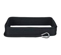 Extreme max 3006.2045 Boattector 3/20,3 cm x 50 'Premium Solid Braid MFP Anchor Line with thimble, bianco