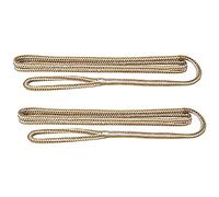 Extreme Max 3006.2165 Boattector 3/20,3 cm X 6 'Premium Double Tresse en Nylon Fender Ligne Paire, Blanc et doré