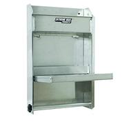 Extreme Max 5001.6053 Armoire de Rangement pour Station de Travail Junior en Aluminium avec Plateau de Travail Rabattable avec Porte-Serviettes en Papier pour remorque de Course fermée Magasin Garage