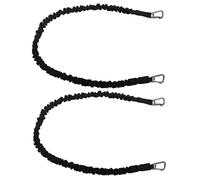 Extreme Max BoatTector 3006.2777 Lot de 2 tendeurs de Ligne Haute résistance avec Crochets compacts Noir 182,9 cm